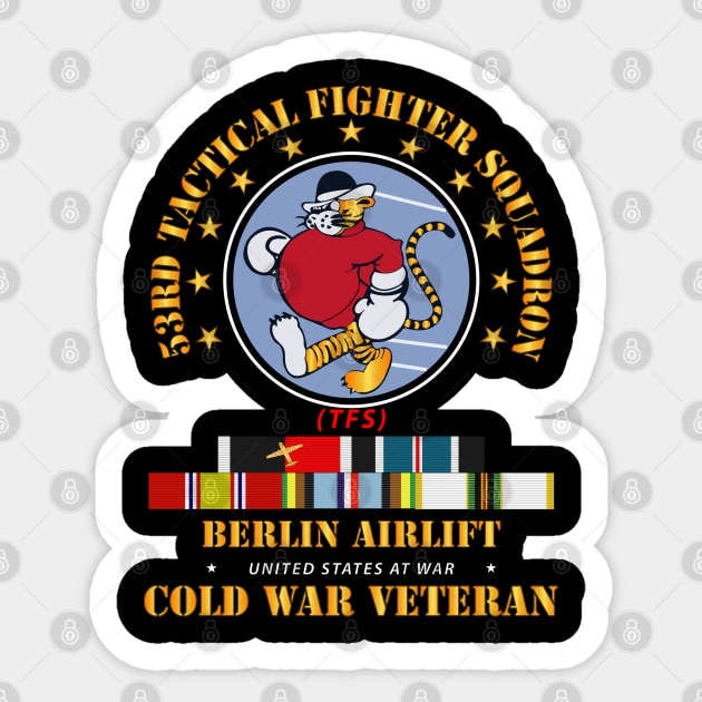 53rd TFS - Berlin Airlift  w  COLD EXP OCCP Airplane SVC Sticker by twix123844